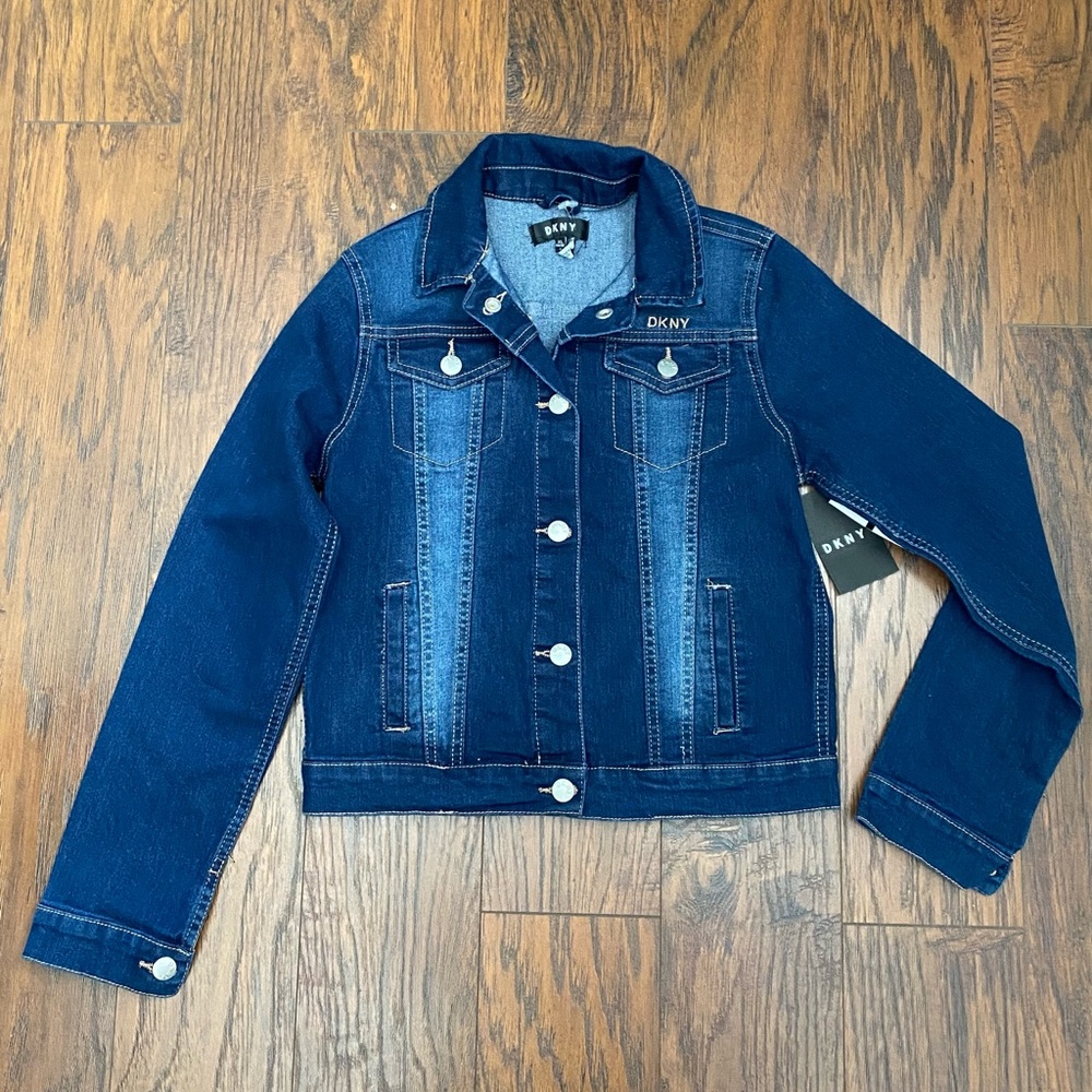 DKNY Girls' Denim Jacket XL 14/16